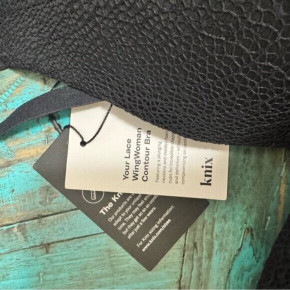 Knix Lace Wingwomen Contour Bra Black Size 8 Fits 40D, 42D, 40DD, 42DD, 40E NWT - Picture 3 of 5